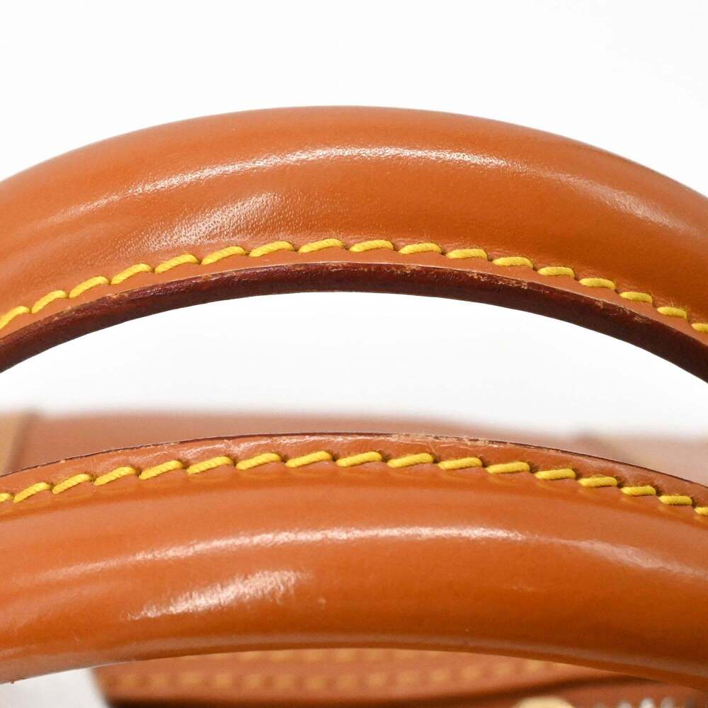 LOUIS VUITTON Authentic Brown Leather Keepall 45 Boston Bag - Picture 8 of 16